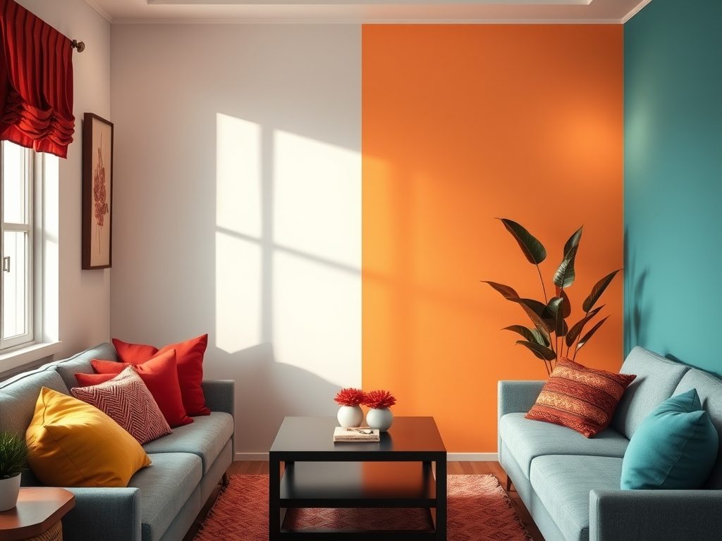 Ciepłe i zimne kolory w aranżacji wnętrz: jak łączyć temperatury barw, by stworzyć harmonię i klimat przestrzeni