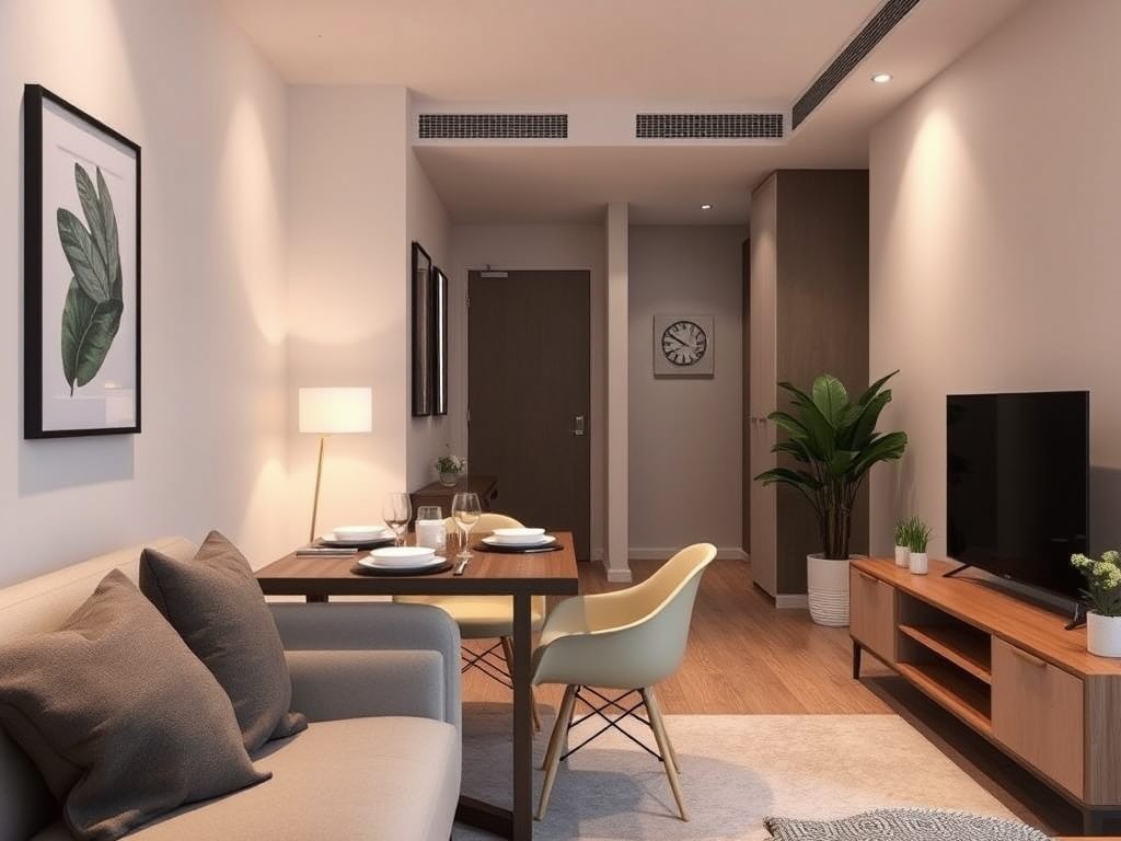 Strefa jadalniana w małym salonie: jak funkcjonalnie wydzielić przestrzeń i zachować spójność aranżacji