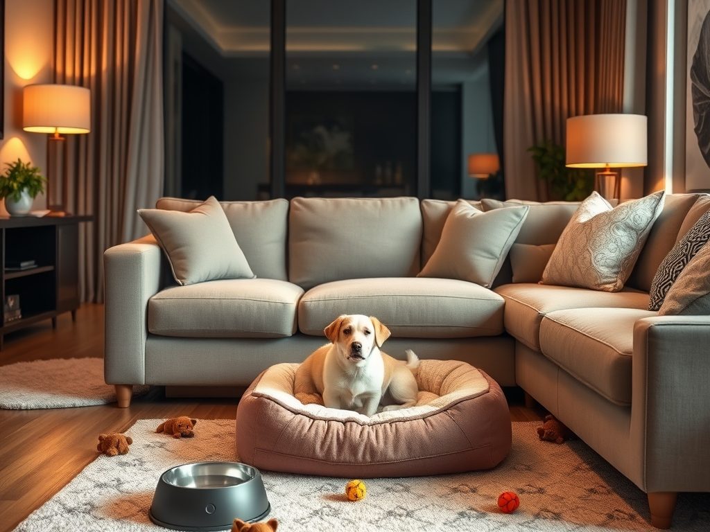 Jak funkcjonalnie wydzielić strefę dla zwierzaka w salonie, by zapewnić mu komfort i bezpieczeństwo