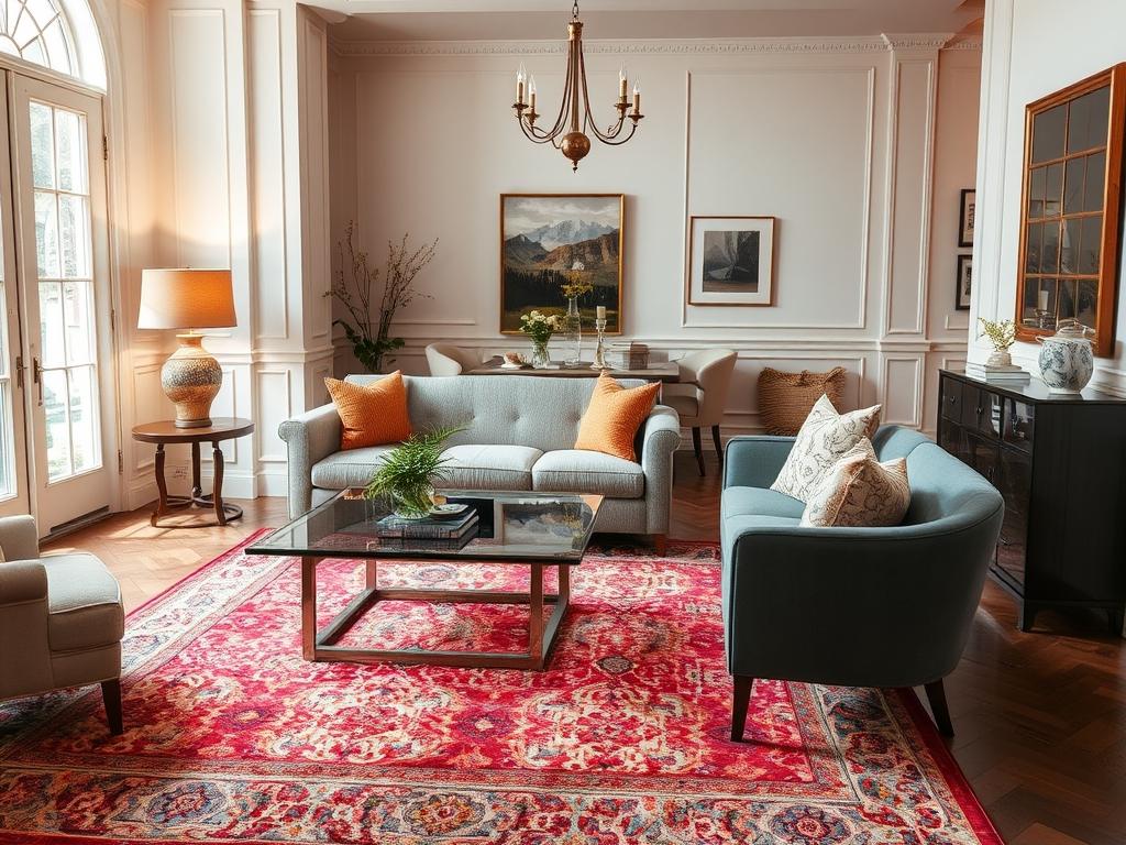 Dywan jako praktyczne narzędzie do wydzielenia funkcjonalnych stref w aranżacji wnętrza