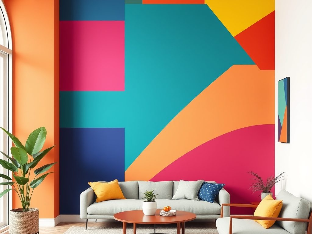Color blocking na ścianie: jak łączyć kontrastowe barwy i uniknąć najczęstszych błędów w aranżacji wnętrz