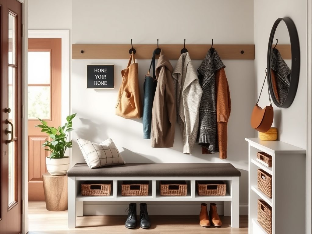 Przechowywanie w strefie wejściowej: jak zorganizować funkcjonalną i wygodną przestrzeń przy wejściu do domu